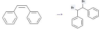 Benzene,1,1'-(1,2-dibromo-1,2-ethanediyl)bis- can be prepared by cis-1,2-diphenyl-ethene at the ambient temperature